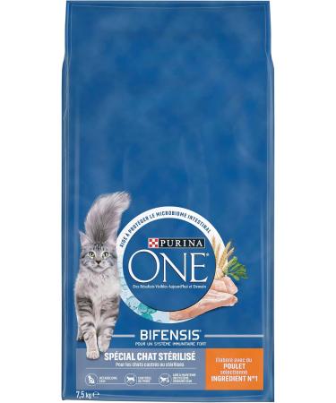 PURINA ONE Bifensis Sterilized Cat Food with Chicken for Adult Cats | 7.5kg Bag (Packaging May Vary) - Buy Online on GoSupps.com