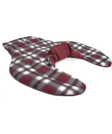 Neck Horns HWS - Thermal Pillow for Neck Shoulders & Back | Flanel Caro Red | Linseed Heat Therapy - Buy Online on GoSupps.com