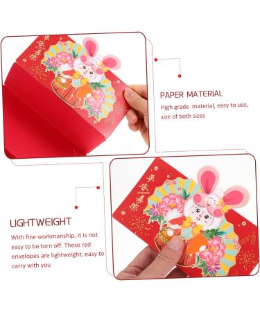 ABOOFAN 16 Pcs Monthly Card Folding Lai Si Feng Gift Bag Pouch Coin New Year Money Pouches japandi Decor Decorations Envelope Paper Foldable Pocket Purse Asia New Year red Money Gift - Buy Online on GoSupps.com
