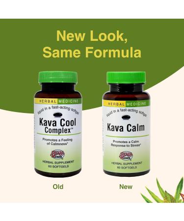 Herbs Etc. Kava Calm Complex - Herbal Supplement to Support Natural Relaxation - Supports Restful Sleep - Nerve Soothing Supplement - 60 Softgels (60 Servings) - Buy Online on GoSupps.com