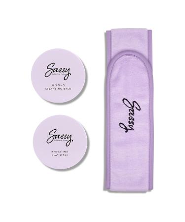 Sassy by Savannah Chrisley Pamper Yourself Kit - 3 pc Spa Set with Cleansing Balm Clay Mask & Headband - Perfect for Smoother Skin & Clearer Complexion - Shop Internationally - Buy Online on GoSupps.com
