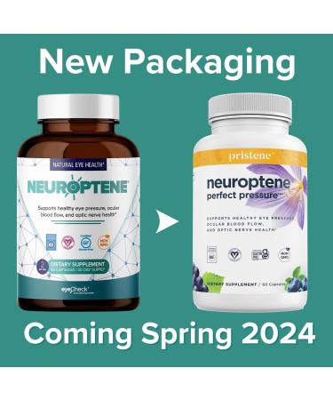 Neuroptene Eye Pressure Supplement with Bilberry, Saffron, Niacinamide, CoQ10 - 60 Capsules - Buy Online on GoSupps.com
