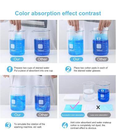 50Pcs Dye Trapping Sheet Maintains Original Colors Fragrance Free Useful Catch Colors Laundry Sheet Multi - Buy Online on GoSupps.com
