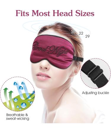 4Pcs Satin Sleeping Mask Set - Soft Blackout Eye Masks with Adjustable Straps for Comfort | Ideal for Sleep Meditation and Travel - Unisex for Women Men & Kids - Buy Online on GoSupps.com
