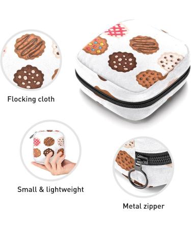 Buy Women's Bonds Storage Pockets Stillpad Holder Chocolate Chip Cookies Portable Period Kit Bag for Girls - Buy Online on GoSupps.com