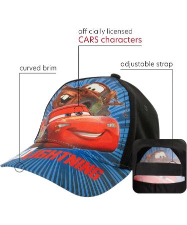 Disney Boys Cars Lightning McQueen Cotton Baseball Cap 2 Pack, Red and Black (Ages 4-7) - Buy Online on GoSupps.com
