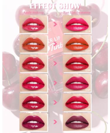 Buy 2 Colors Lip Tint Stain Set - Long Lasting Waterproof Korean Glossy & Matte Mini Liquid Lipstick for Lips & Cheeks - International Shipping Available - Buy Online on GoSupps.com