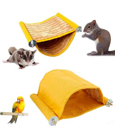 Double Layer Hamster Hammock House | Guinea Pig Bed Hideout | Hanging Swing Winter Warm Bed for Small Pets | Washable Nest for Mouse, Rat, Hamster | Cozy Hideaway for Playing and Sleeping - Buy Online on GoSupps.com