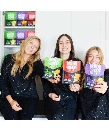 Moon Cheese Space Spice Variety Pack Crunchy Protein-Rich Cheese Snack Keto Friendly 100% Real Cheese Low Carb Gluten-Free Low Sugar 2 Oz bags (Pack of 3 1 of Each Flavor) Variety (Pizza Lime Chili) - Buy Online on GoSupps.com