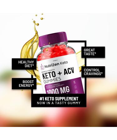 (5 Pack) NutriZen Keto ACV Gummies - Advanced Formula Nutri Zen Keto Plus ACV Gummies Apple Cider Vinegar Keto Nutrizen ACV Gummies Dietary Supplement Reviews Men Women (300 Gummies) 60 Count (Pack of 5) - Buy Online on GoSupps.com