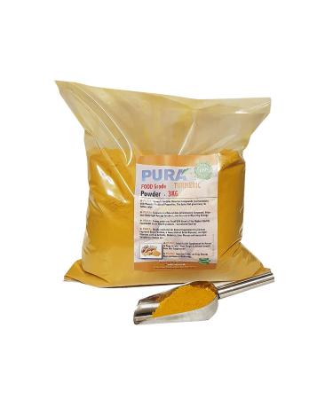 FOOD PURA 3KG Turmeric Powder 100% Natural Feed Supplement Horse Pony Equine Support for Joints Skin & Digestion - Fresh Human Food Grade Indian Turmeric