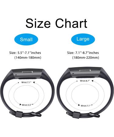 8 Pack Sport Bands for Fitbit Charge 4/3 - Soft Silicone Replacement Straps (Small) Black/Navy Blue/Purple - Buy Online on GoSupps.com