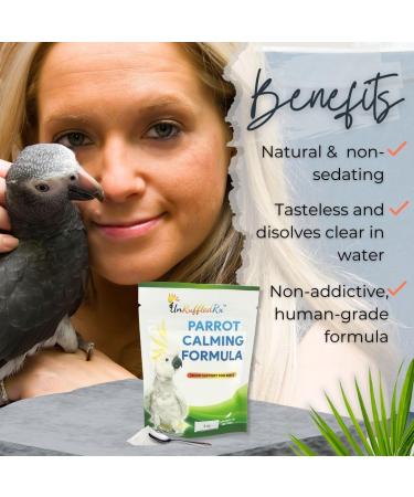 UnRuffledRx Parrot Calming Formula Dietary Supplement for Birds 3 oz. (224 Servings) - Buy Online on GoSupps.com