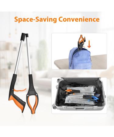 REWKCY 32in/83cm Grabber Reacher Tool 2-Pack Foldable Reacher Grabber with 360 Rotating Jaw & Magnet Lightweight Reacher Grabber for Seniors Grabber Tool Heavy Duty 32 Inch - Buy Online on GoSupps.com