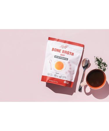 Hearthy Foods Grass-Fed Beef Bone Broth Powder 16 oz | Keto & Paleo Friendly, Halal Certified, Non-GMO | Immunity & Bone Health Support - Buy Online on GoSupps.com
