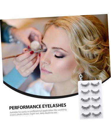 minkissy 5 Pairs Eyelashes Cat Eyes Look Makeup Eyelash Dramatic Lashes for Halloween Full Faux Lashes Lashes Decorative False Eyelash Artificial Fiber Decorate Make up - Buy Online on GoSupps.com