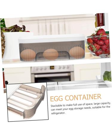 RORPOIR Box Refrigerator Egg Carton Eggs Egg Storage Container for Refrigerator Egg Tray Container Automatic - Buy Online on GoSupps.com