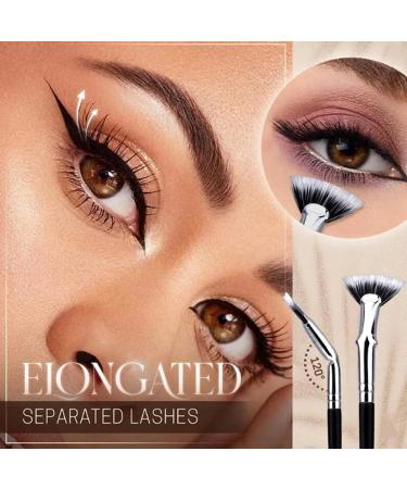 Folding Angle Scalloped Lash Brush Mascara Fan Brush Mascara Brush Eyelash Comb Separator for Upper Lower Eye Lash Multifunctional Angled Fan Shaped Eyelash Brush Lash Wand Brush (4Pcs) - Buy Online on GoSupps.com