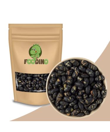Soybeans 1kg black soybeans roasted & salted vegan gluten-free without additives crispy snack roasted without fat and easily salted restrictions premium quality foodino 1kg-5kg (1 kg) 1 kg (1 Pack)
