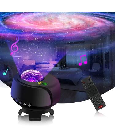 FLITI The Largest Coverage Area Galaxy Lights Projector 2.0 Star Projector with Changing Nebula and Galaxy Shapes Space Night Light Black