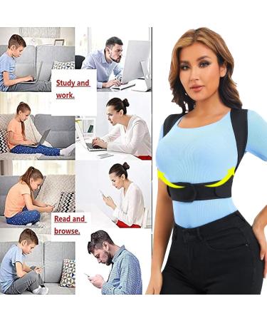 Posture Corrector for Men and Women Back Straightener Posture Corrector Comfortable Upper Back Brace Shoulder Support For Men And Women Back Posture Corrector To Improve Posture for Neck Shoulder - Buy Online on GoSupps.com