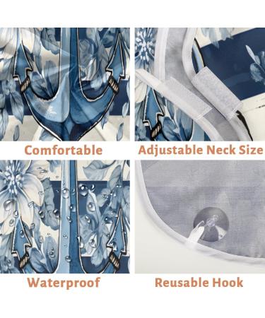 Anchor Flower Beard Bib Apron | Beard Hair Catcher for Men | Perfect Gifts for Dad & Husband | Suction Cups Included - Buy Online on GoSupps.com