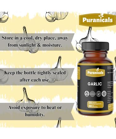Garlic Premium 320 Capsules Non GMO and Gluten Free | Herbal Supplement | 900 mg Per Serving | Made with 100% Pure Garlic Bulb Powder Garlic Capsules 320 Count (Pack of 1) - Buy Online on GoSupps.com