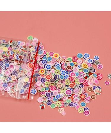 1000 Piece 3D Polymer Clay Nail Discs - Star & Flower Stickers for Spring Manicure Art | International Shipping - Buy Online on GoSupps.com