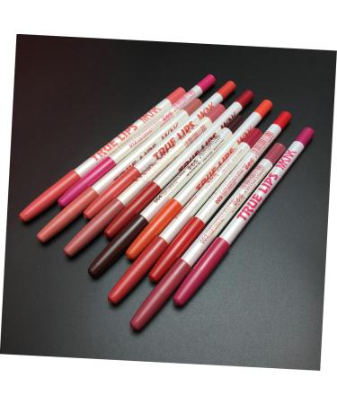 12pcs Waterproof Lip Liner & Eyeliner Pen Set - Multi-Use Lipstick & Eyeshadow Pencils - International Shipping Available - Buy Online on GoSupps.com