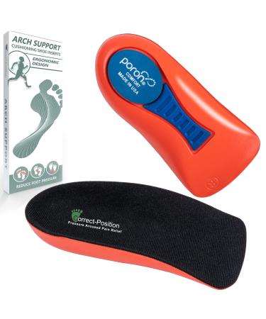 Plantar Fasciitis Relief Arch Support Shoe Inserts for Women and Men, Heel Cup for Heel Pain Relief, Achilles Tendonitis Relief and Max Anti-Shock, Heel Pads for Heel Spur Relief and Heel Lift Women6-11.5/Men:4.5-9.5 Black