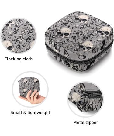 Buy MUOOUM Storage Bag for Women's Bandages & Menstrual Cup - Blue Seahorses & Map Design - Portable & Stylish Storage for Female Menstruation Essentials - Buy Online on GoSupps.com