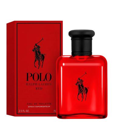 Ralph Lauren - Polo Red - Eau de Toilette - Men's Cologne - Woody & Spicy - With Grapefruit Saffron and Redwood - Medium Intensity 2.5 Fl Oz - Buy Online on GoSupps.com