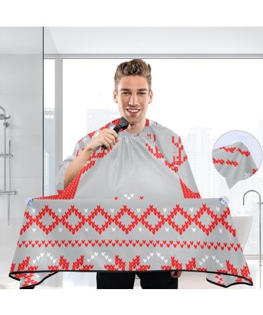 Waterproof Barber Cape - Geometric Reindeer & Cheetah Haircut Bib for Men & Women | Unisex Hair Cutting Cape - Buy Online on GoSupps.com