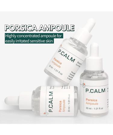 Porsica Ampoule Vegan Facial Serum | Calming Hydrating Repairing | Centella Asiatica 76% | Blemish & Acne-prone Skin Care | Sebum & Pore Minimizing | No-scent | Fine Lines Improvement - Buy Online on GoSupps.com
