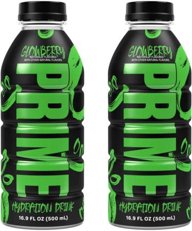 PRIME Hydration Sports Drink by Logan Paul & KSI - 2 x Los Angeles (LA) Dodgers + 2 x Glowberry - 500ml Bottle - Buy Online on GoSupps.com