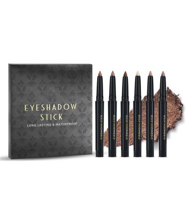 Eyeshadow Pen Collection 6 Colros Creamy Eyeshadow Sticks Long Wear Makeup Set For Women - Buy Online on GoSupps.com