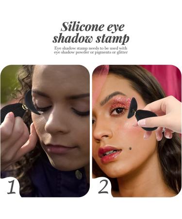 SHERCHPRY Eye Makeup Applicators Silicone Eye Shadow Stamp Eyeshadow Stamp Applicator Silicone Eyeshadow Stamp Crease Lazy Eyes Makeup Draw for Eyes Makeup Eyeshadow Seal Makeup Stamp - Buy Online on GoSupps.com