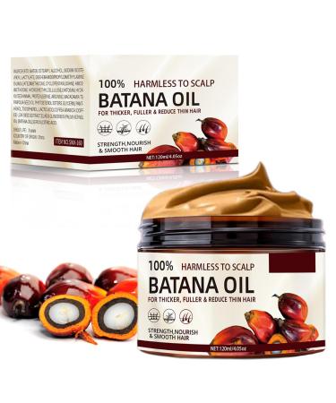 Batana Oil for Hair Growth Natural Pure Batana Oil Repairing & Nourishing Hair Oil 100% Organic Batana Hair Oil Reduces Split Ends and Enhances Hair texture for Men & Women (120g)