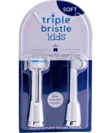 Triple Bristle TB Kids Toothbrush + 2pk Replacement Heads - Buy Online on GoSupps.com