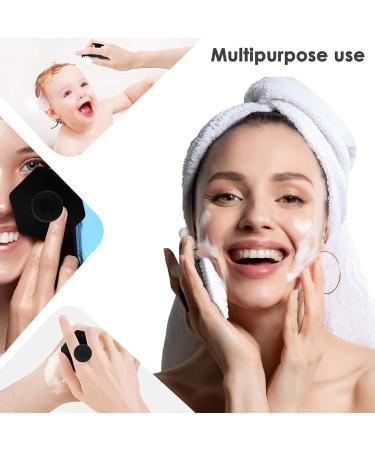 Joberio Face Cleansing Brushes Face Scrubber Manual Exfoliator Face Scrubber Exfoliator with Handle Facial Cleansing Black Brush Silicone Deep Scrubber Pad Silicone Face Brushes - Buy Online on GoSupps.com