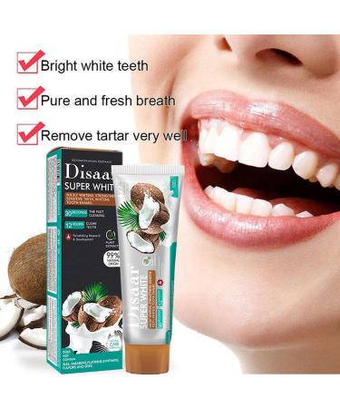 Super Whitening Coconut Papaya Menthol Toothpaste - Strengthens Sensitive Teeth & Enamel - Fast Cleaning 100g | International Shipping - Buy Online on GoSupps.com
