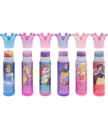 Townley Girl Disney Princess Lip Balm Swirls with Crown Caps - 6 CT - Buy Online on GoSupps.com