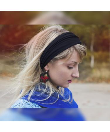 Tshaoun 4-Piece Breathable Hair Bands for Women - Elastic Hair Ties in 4 Colors for Yoga Running and Daily Use - Buy Online on GoSupps.com