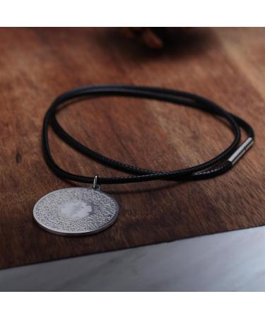 Shop MunsteryAid Medical Alert ID Necklace for Women - Engraved 316L Stainless Steel Emergency ID Dog Tag with Leather Cord - Buy Online on GoSupps.com
