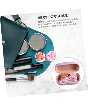Lurrose Colored Contact Lens Container Kit - Travel Hard Glasses Case & Eye Care Set (9.5x5.5cm Pink) - Perfect Lens Protection & Cleaning Accessories - Buy Online on GoSupps.com