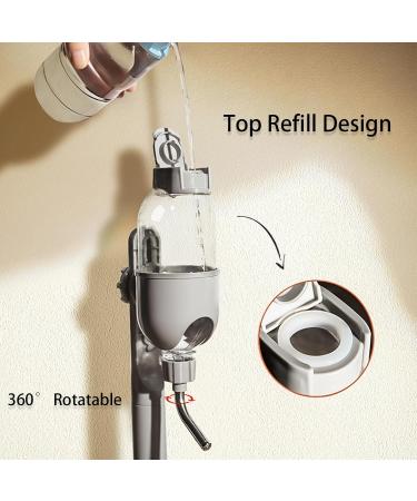 500ml PET Water Bottle for Small Animals - Cage Crate Dispenser for Rabbit Guinea Pig Chinchilla Ferret Squirrel Hedgehog - Grey - Buy Online on GoSupps.com