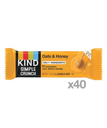KIND Simple Crunch Bars Oats & Honey 7oz - Pack of 8 - Buy Online on GoSupps.com