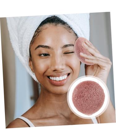 Beavorty 8pcs Konjac Facial Cleanser Sponge - Natural Exfoliating Loofah for Women - Pink Foam Sponge for Soft Glowing Skin - Buy Online on GoSupps.com