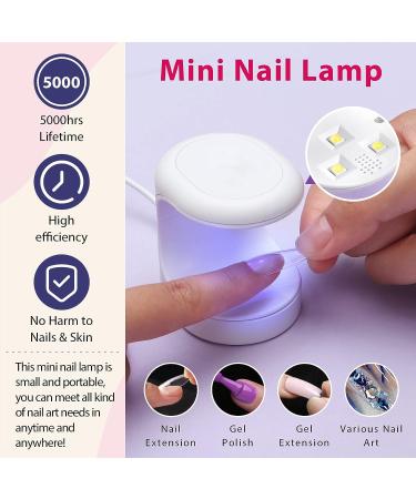 Square Gel Nail Kit with 500Pcs Clear Tips and Glue - ECBASKET Nail Extension Kit for Nail Art | UV Lamp and 15ML Gel Nail Glue Included - Buy Online on GoSupps.com