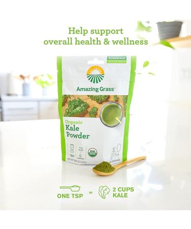 Buy Amazing Grass Organic Kale Powder 5.29 oz | Nutrient-Rich Superfood - Buy Online on GoSupps.com